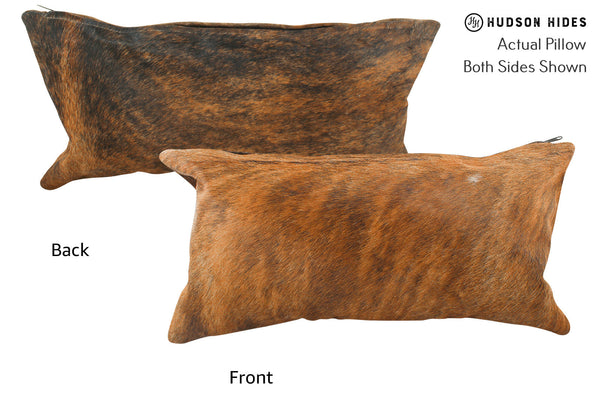 Medium Brindle Cowhide Pillow #37699