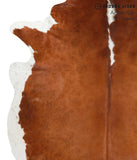 Brown and White Regular Cowhide Rug #38561