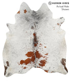 Salt and Pepper Brown Cowhide Rug #38568
