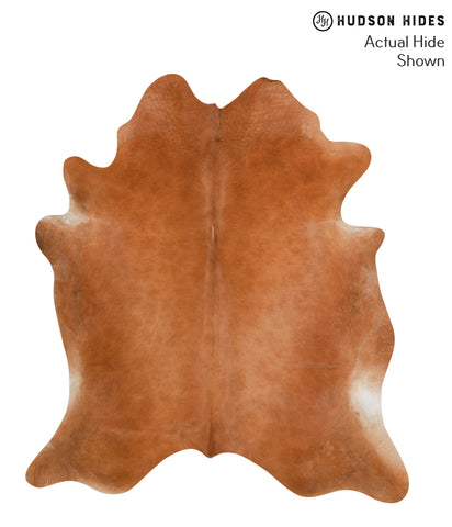 Solid Brown Cowhide Rug #38597