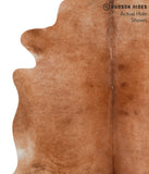 Solid Brown Cowhide Rug #38793