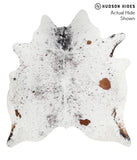 Salt and Pepper Brown Cowhide Rug #38882