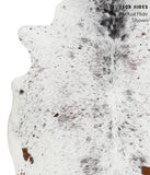 Salt and Pepper Brown Cowhide Rug #38882