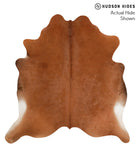 Solid Brown Cowhide Rug #38901