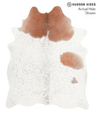 Brown and White Cowhide Rug #38967