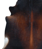 Chocolate and White Cowhide Rug #39078