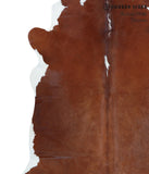 Brown and White Regular Cowhide Rug #39086