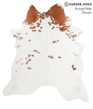Brown and White Cowhide Rug #39132
