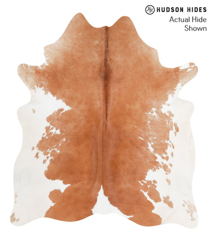 Brown and White Cowhide Rug #39142