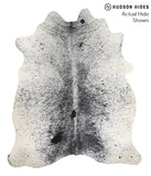 Salt and Pepper Black Cowhide Rug #39226
