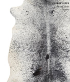 Salt and Pepper Black Cowhide Rug #39226