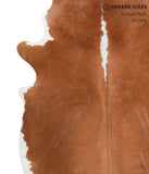 Brown and White Regular Cowhide Rug #39230