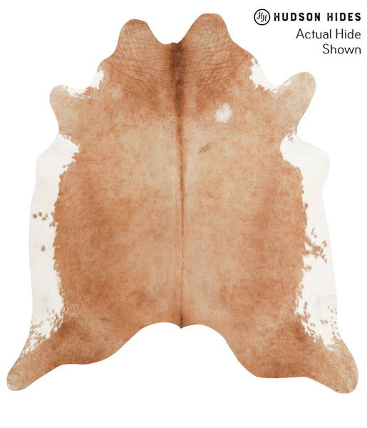 Brown and White Regular Cowhide Rug #39448