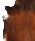 Brown with Red Cowhide Rug #39523