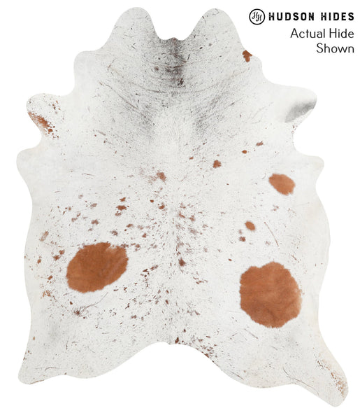 Salt and Pepper Brown Cowhide Rug #39603