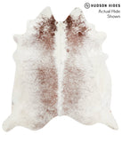 Salt and Pepper Brown Cowhide Rug #39604
