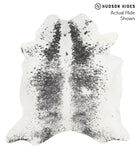 Salt and Pepper Black Cowhide Rug #39742