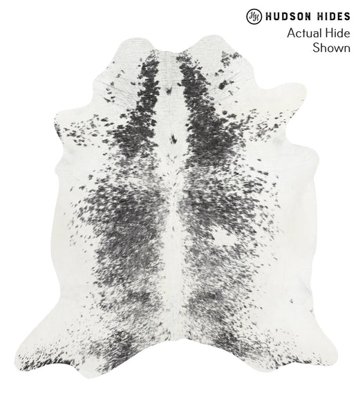 Salt and Pepper Black Cowhide Rug #39742