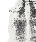 Salt and Pepper Black Cowhide Rug #39742