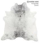 Salt and Pepper Black Cowhide Rug #39743
