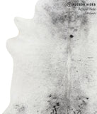 Salt and Pepper Black Cowhide Rug #39743