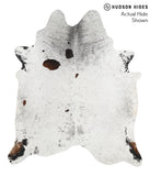 Salt and Pepper Brown Cowhide Rug #39796