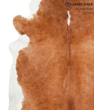 Brown and White Regular Cowhide Rug #39911