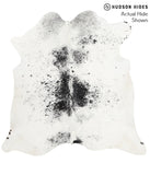 Salt and Pepper Black Cowhide Rug #39923