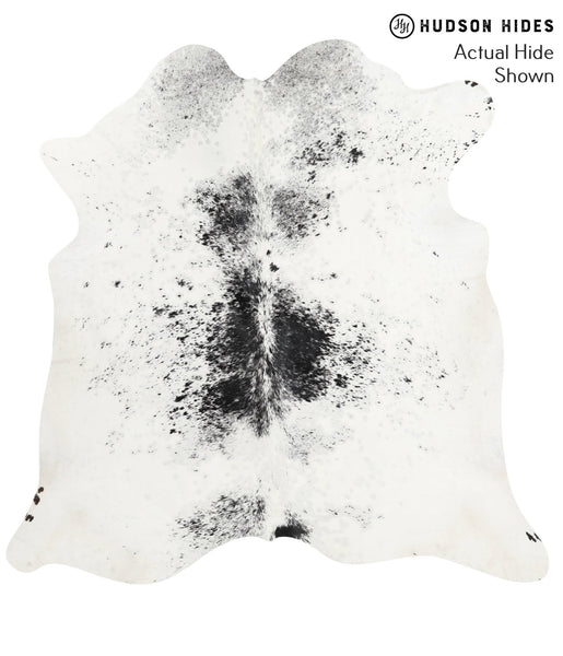Salt and Pepper Black Cowhide Rug #39923