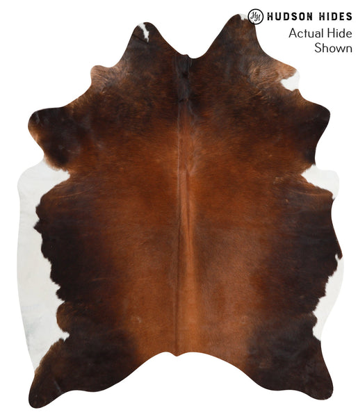 Chocolate and White Cowhide Rug #39999