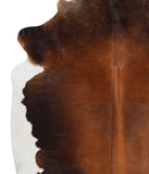 Chocolate and White Cowhide Rug #39999