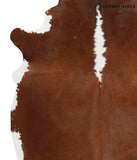 Brown and White Regular Cowhide Rug #40073