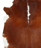 Brown and White Regular Cowhide Rug #40162