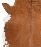 Brown and White Regular Cowhide Rug #40191