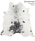Salt and Pepper Black Cowhide Rug #40247