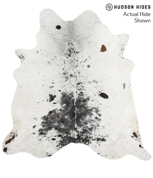 Salt and Pepper Black Cowhide Rug #40247