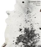 Salt and Pepper Black Cowhide Rug #40247