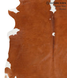 Brown and White Regular Cowhide Rug #40336