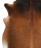 Brown with Red Cowhide Rug #40384