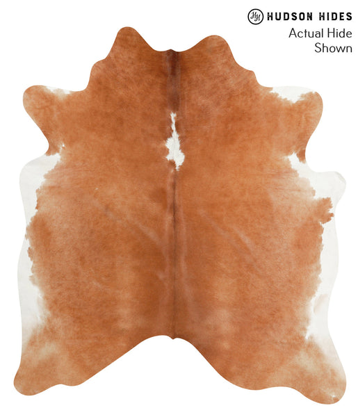 Brown and White Regular Cowhide Rug #40388