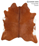 Solid Brown Cowhide Rug #40458