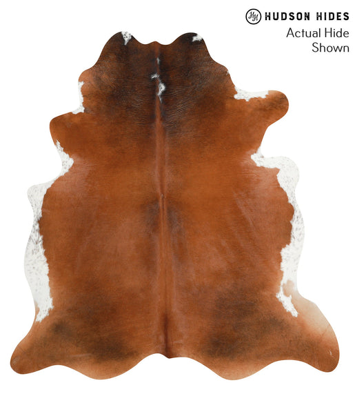 Brown and White Regular Cowhide Rug #40571