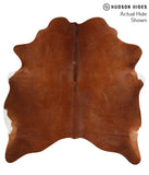Solid Brown Cowhide Rug #40576