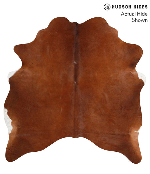 Solid Brown Cowhide Rug #40576