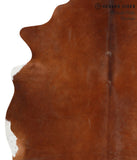 Solid Brown Cowhide Rug #40576