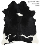 Black and White Cowhide Rug #40597