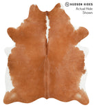 Brown and White Regular Cowhide Rug #40614