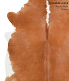 Brown and White Regular Cowhide Rug #40614