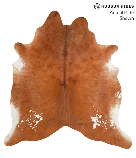 Brown and White Regular Cowhide Rug #40634