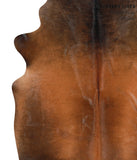 Brown with Red Cowhide Rug #40665